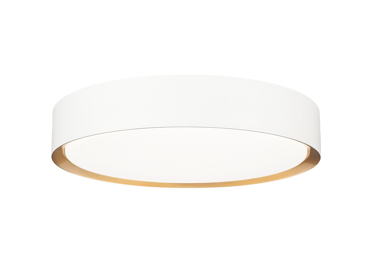 Z-Lite - 1014F16-MW-MGLD-LED - LED Flush Mount - Kawan - Matte White / Modern Gold