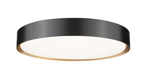 Z-Lite - 1014F20-MB-MGLD-LED - LED Flush Mount - Kawan - Matte Black / Modern Gold