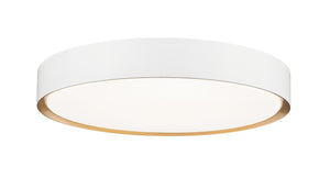 Z-Lite - 1014F20-MW-MGLD-LED - LED Flush Mount - Kawan - Matte White / Modern Gold