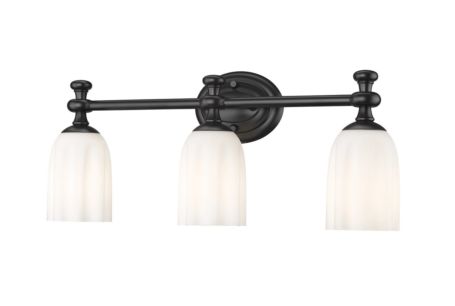 Z-Lite - 1102-3V-MB - Three Light Vanity - Orion - Matte Black