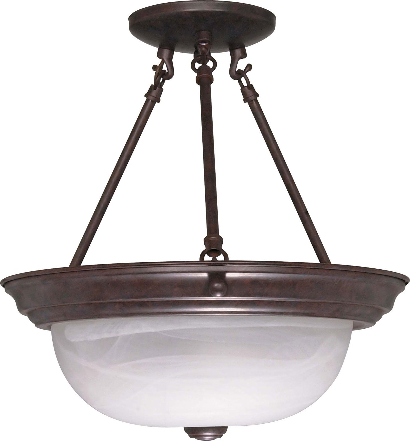 Nuvo Lighting - 60-209 - Two Light Semi Flush Mount - Old Bronze