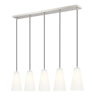 Z-Lite - 3043P6-5L-BN - Five Light Linear Chandelier - Farrell - Brushed Nickel