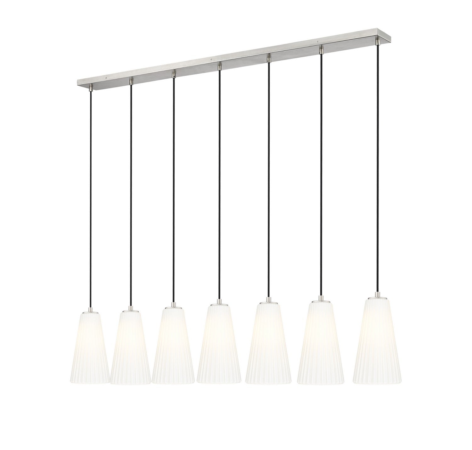 Z-Lite - 3043P6-7L-BN - Seven Light Linear Chandelier - Farrell - Brushed Nickel