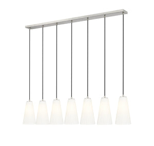 Z-Lite - 3043P6-7L-BN - Seven Light Linear Chandelier - Farrell - Brushed Nickel