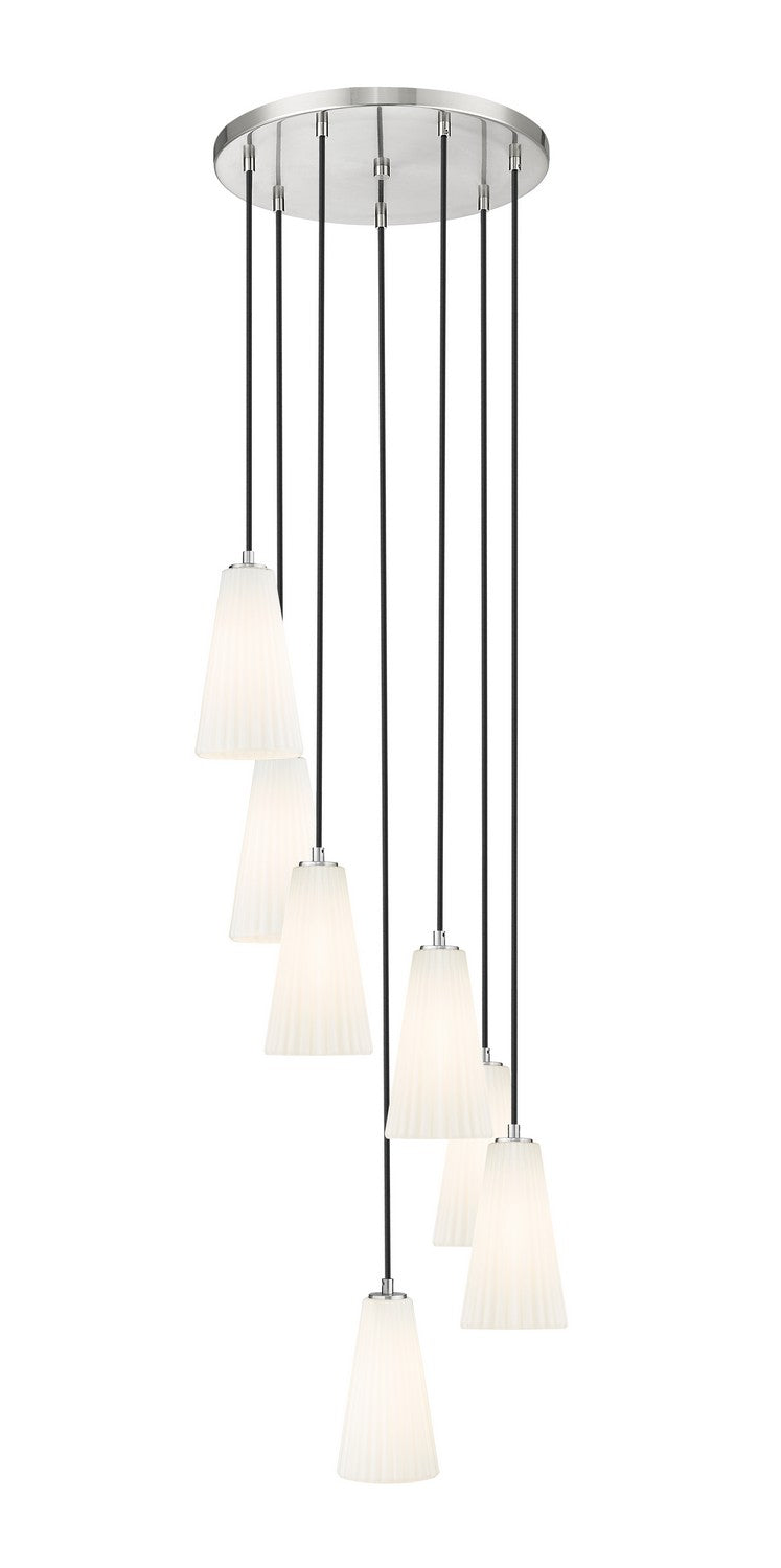 Z-Lite - 3043P6-7R-BN - Seven Light Chandelier - Farrell - Brushed Nickel