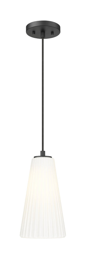 Z-Lite - 3043P6-MB - One Light Pendant - Farrell - Matte Black