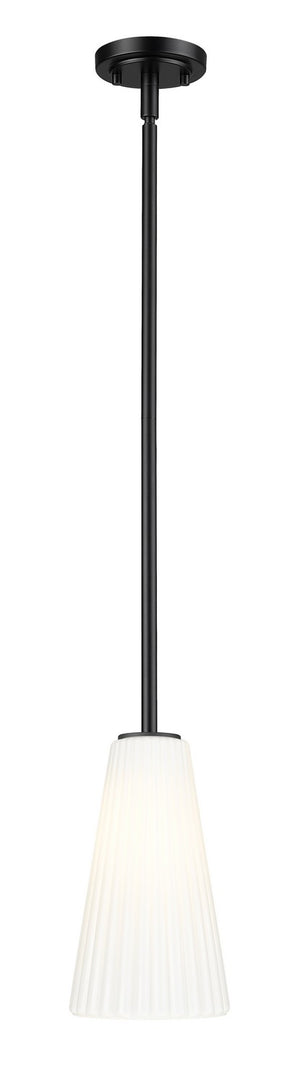 Z-Lite - 3043P6-ROD-MB - One Light Pendant - Farrell - Matte Black