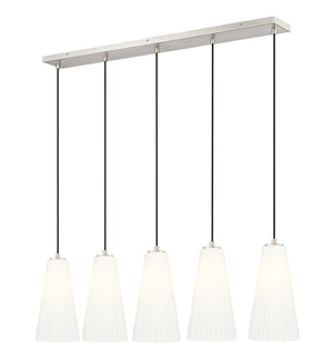 Z-Lite - 3043P7-5L-BN - Five Light Linear Chandelier - Farrell - Brushed Nickel