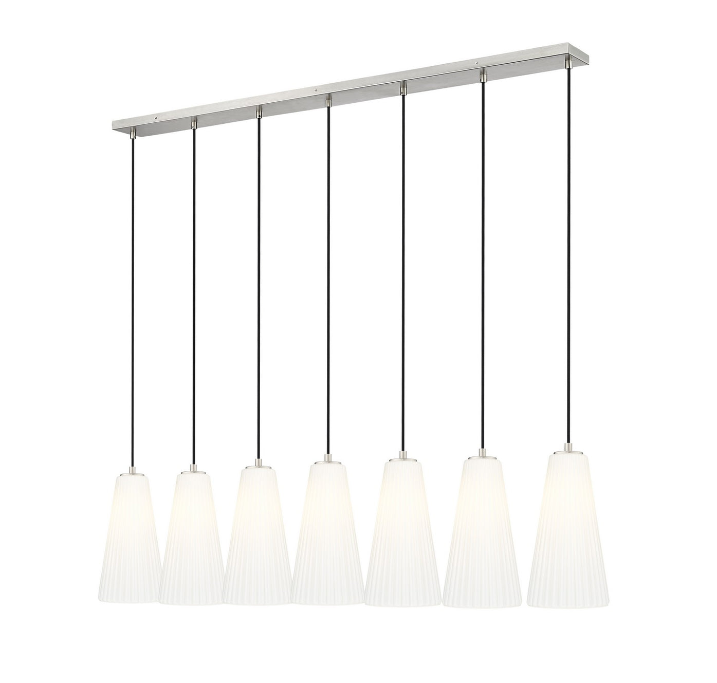 Z-Lite - 3043P7-7L-BN - Seven Light Linear Chandelier - Farrell - Brushed Nickel