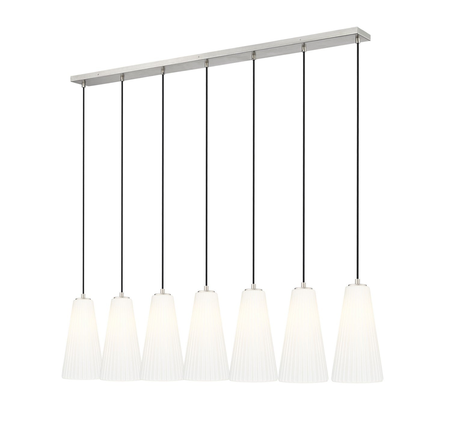 Z-Lite - 3043P7-7L-BN - Seven Light Linear Chandelier - Farrell - Brushed Nickel