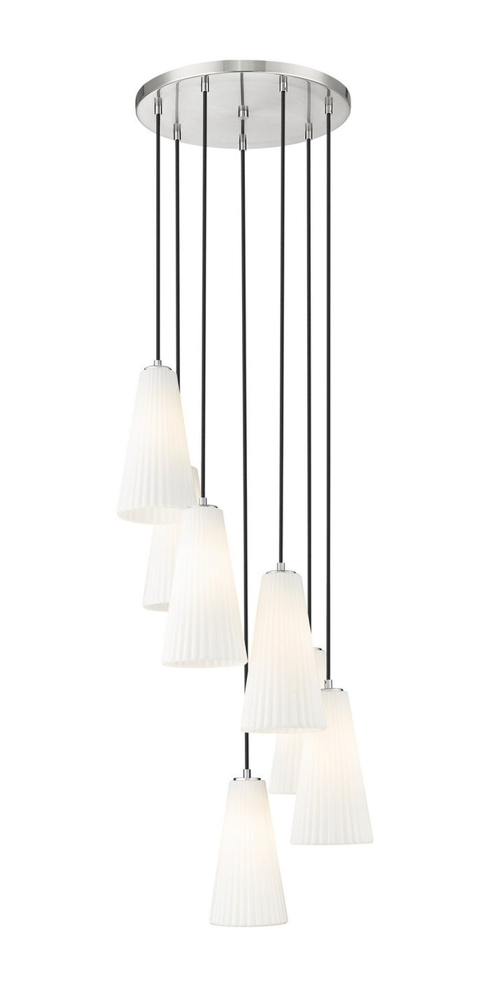 Z-Lite - 3043P7-7R-BN - Seven Light Chandelier - Farrell - Brushed Nickel