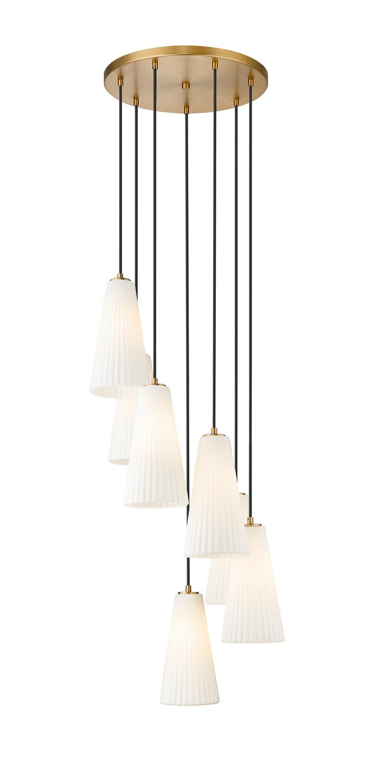 Z-Lite - 3043P7-7R-MGLD - Seven Light Chandelier - Farrell - Modern Gold