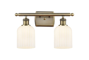 Innovations - 516-2W-AB-G559-5GWH - Two Light Bath Vanity - Ballston - Antique Brass