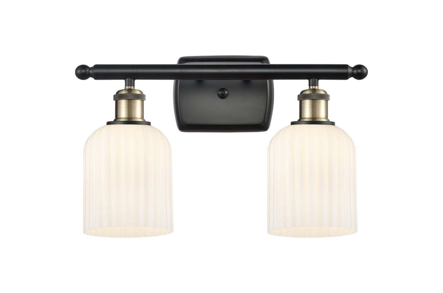 Innovations - 516-2W-BAB-G559-5GWH - Two Light Bath Vanity - Ballston - Black Antique Brass