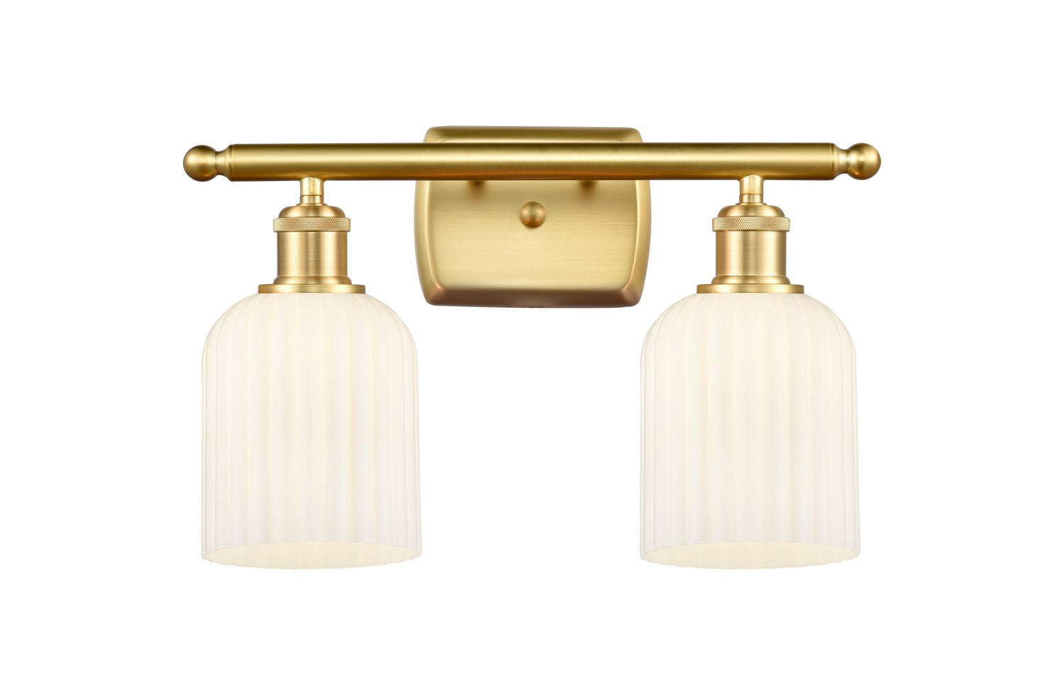 Innovations - 516-2W-SG-G559-5GWH - Two Light Bath Vanity - Ballston - Satin Gold