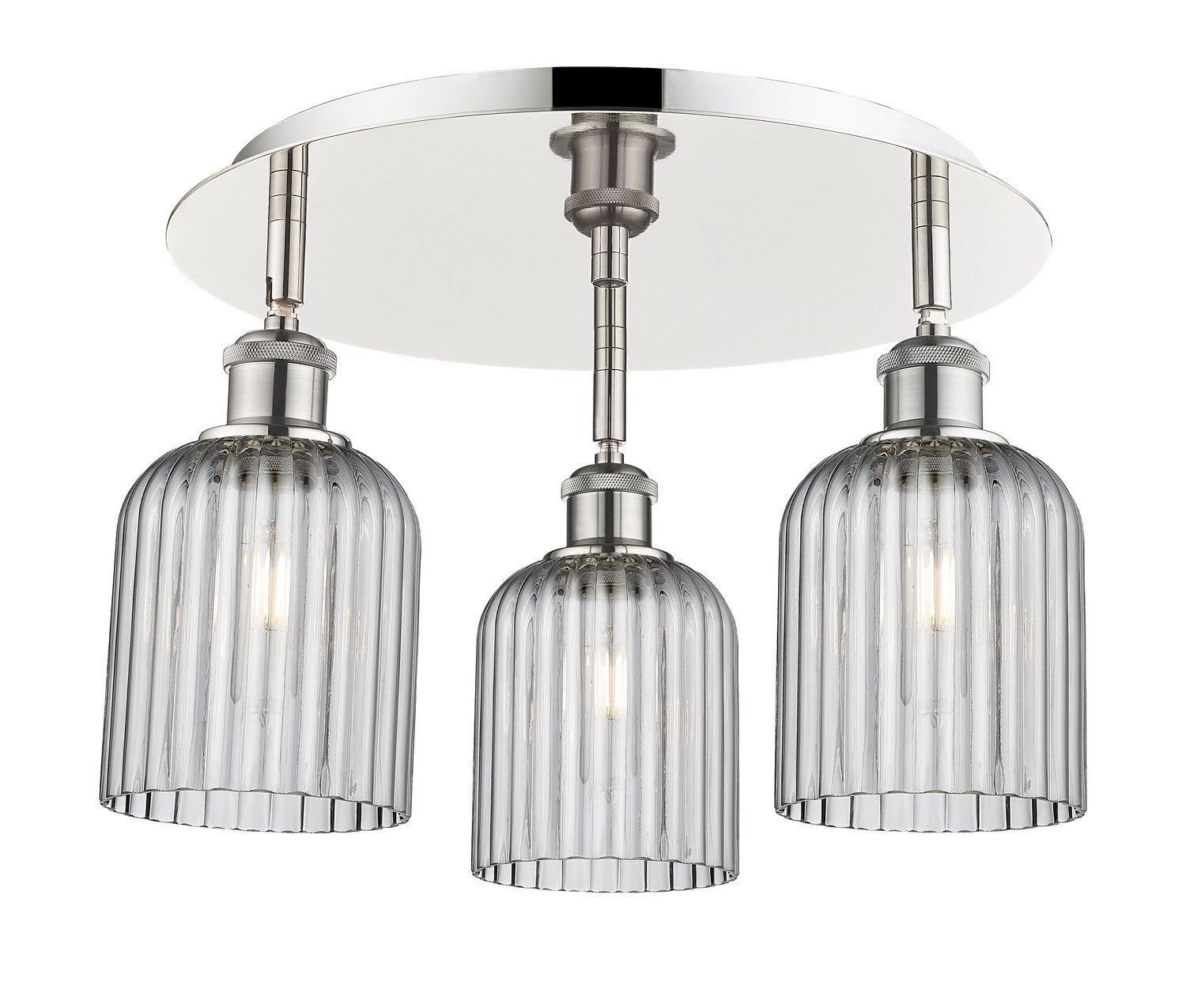 Innovations - 516-3C-PN-G559-5SM - Three Light Flush Mount - Downtown Urban - Polished Nickel