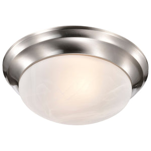 Nuvo Lighting - 60-284 - Two Light Flush Mount - Twist and Lock Brushed Nickel - Brushed Nickel