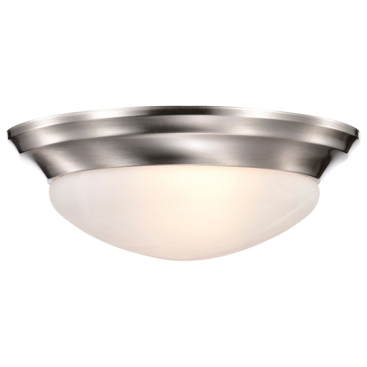 Nuvo Lighting - 60-284 - Two Light Flush Mount - Twist and Lock Brushed Nickel - Brushed Nickel