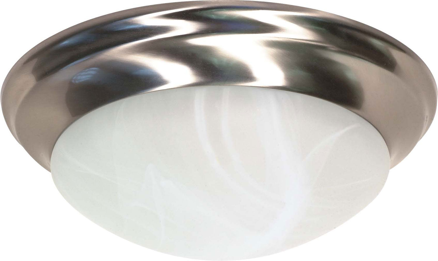 Nuvo Lighting - 60-284 - Two Light Flush Mount - Twist and Lock Brushed Nickel - Brushed Nickel