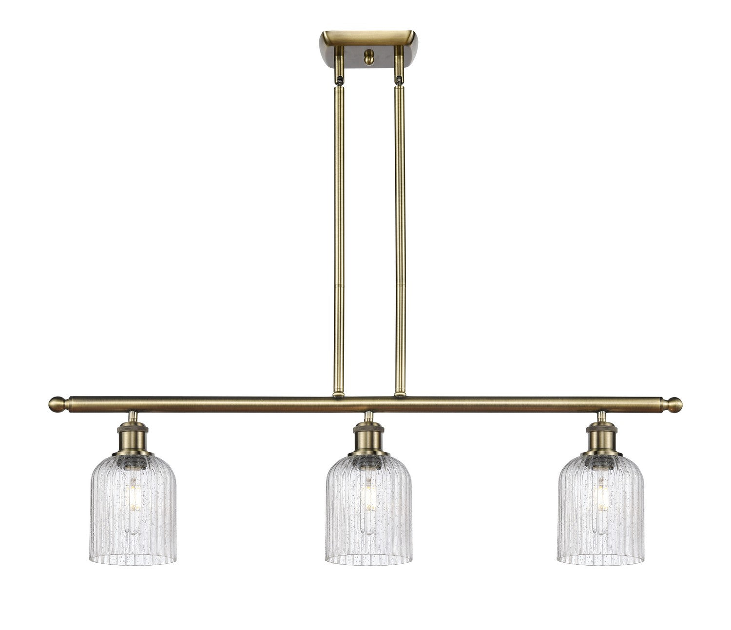 Innovations - 516-3I-AB-G559-5SDY - Three Light Island Pendant - Ballston - Antique Brass