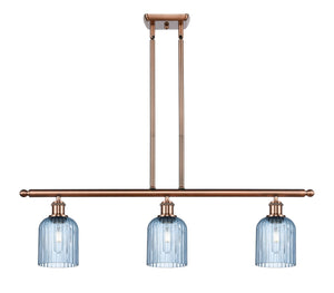 Innovations - 516-3I-AC-G559-5BL - Three Light Island Pendant - Ballston - Antique Copper