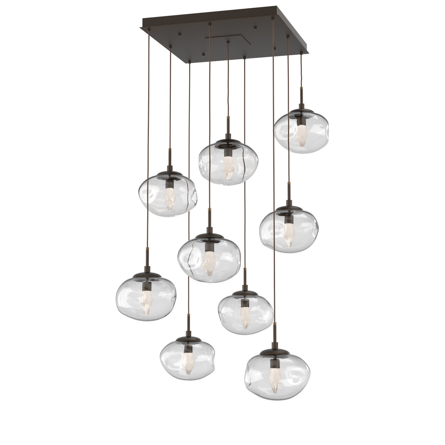 Hammerton Studio - CHB0068-09-FB-GC-C01-L3 - LED Pendant - Nebula - Flat Bronze