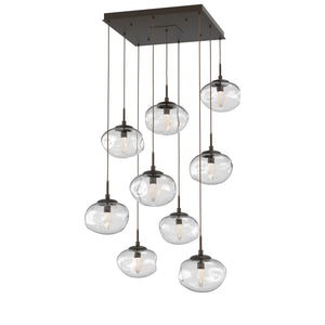 Hammerton Studio - CHB0068-09-FB-GC-C01-L3 - LED Pendant - Nebula - Flat Bronze