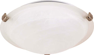 Nuvo Lighting - 60-270 - One Light Flush Mount - Tri Clip Brushed Nickel - Brushed Nickel