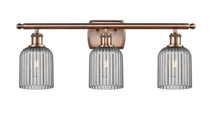 Innovations - 516-3W-AC-G559-5SM - Three Light Bath Vanity - Ballston - Antique Copper