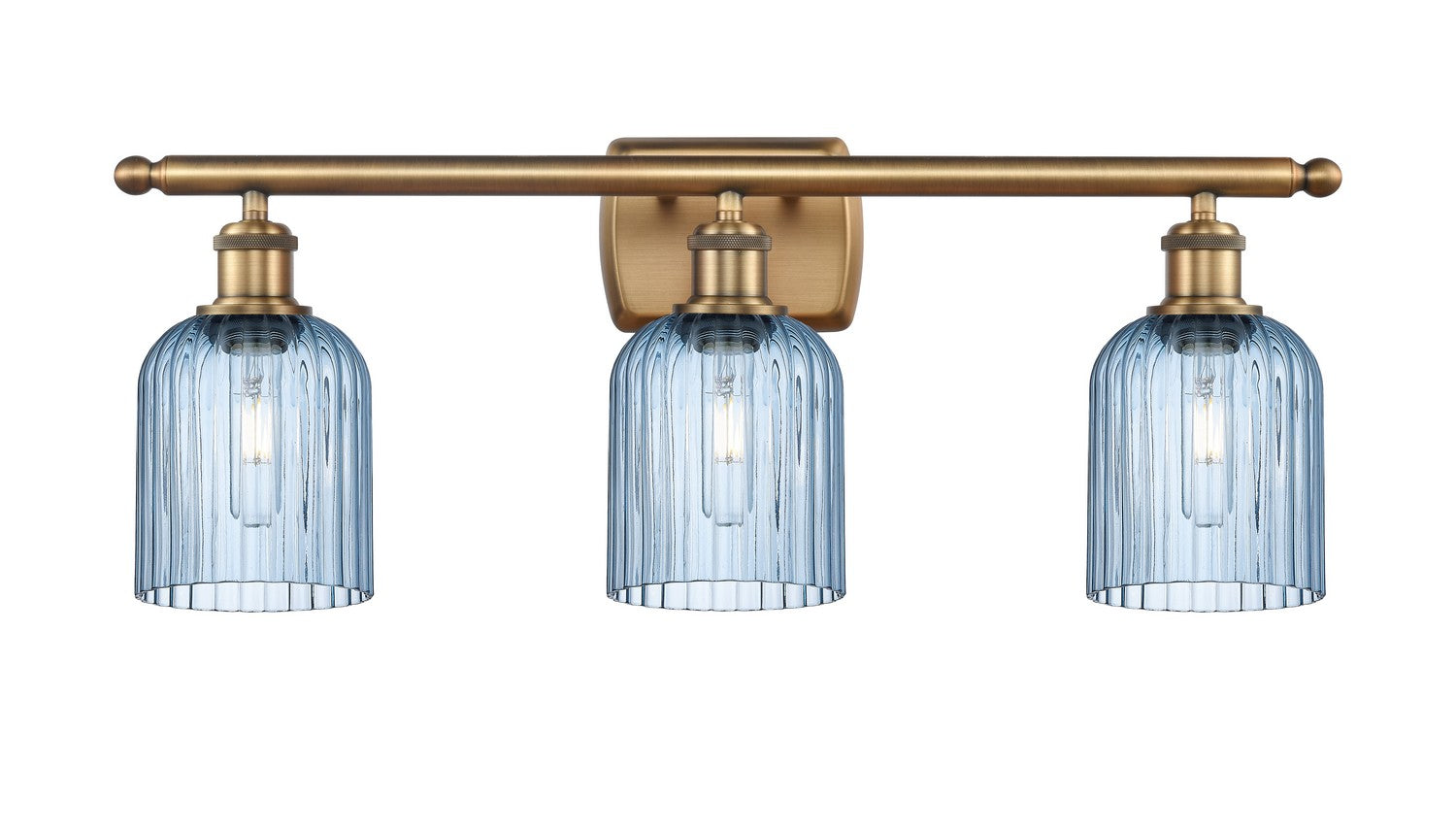 Innovations - 516-3W-BB-G559-5BL - Three Light Bath Vanity - Ballston - Brushed Brass