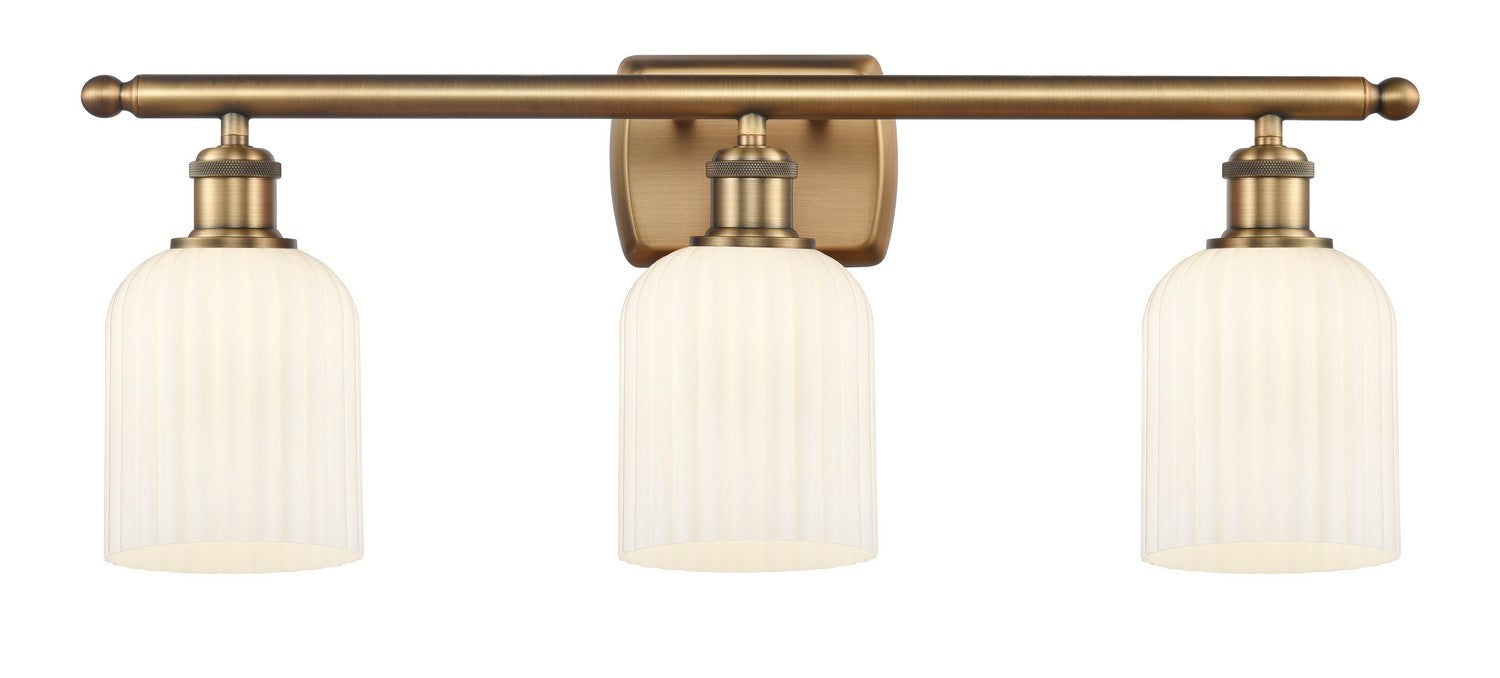 Innovations - 516-3W-BB-G559-5GWH - Three Light Bath Vanity - Ballston - Brushed Brass