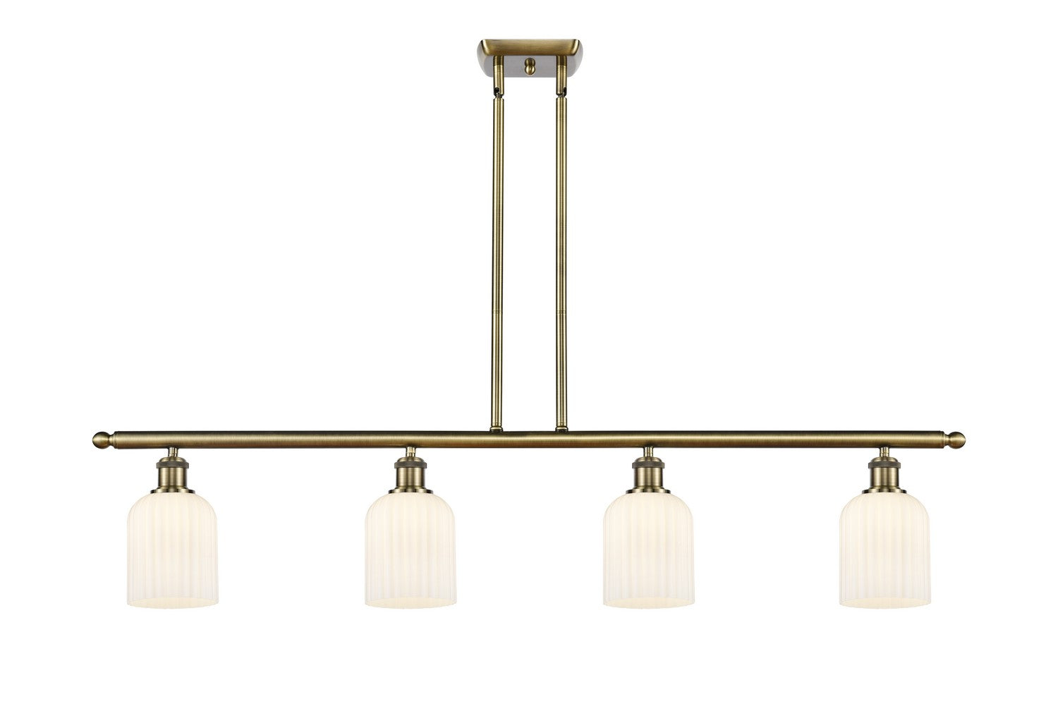 Innovations - 516-4I-AB-G559-5GWH - Four Light Island Pendant - Ballston - Antique Brass