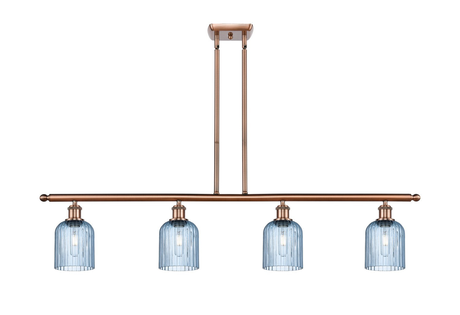 Innovations - 516-4I-AC-G559-5BL - Four Light Island Pendant - Ballston - Antique Copper