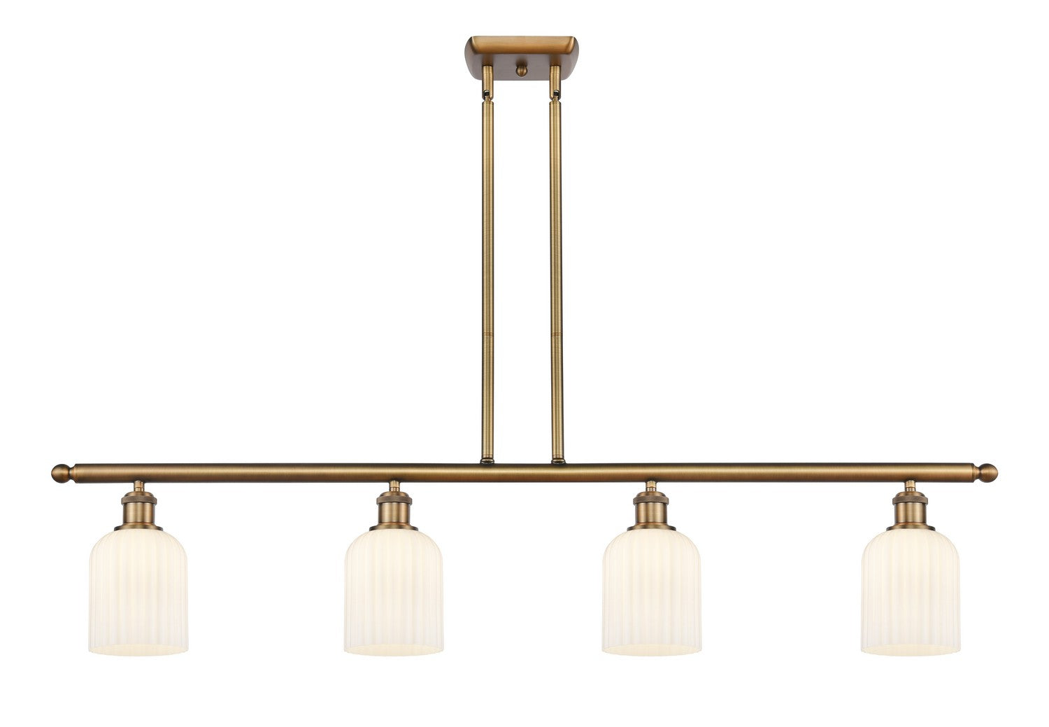 Innovations - 516-4I-BB-G559-5GWH - Four Light Island Pendant - Ballston - Brushed Brass