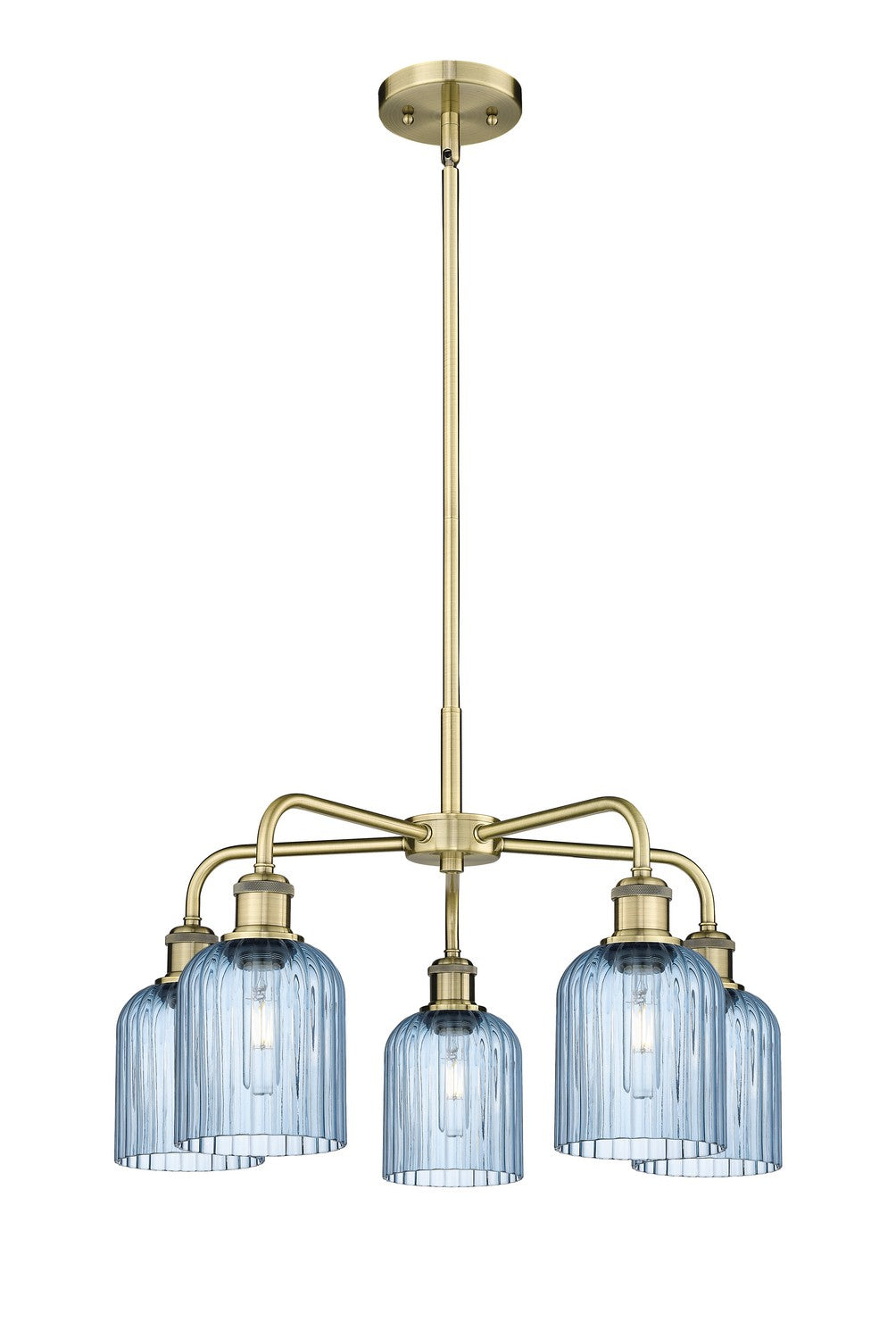 Innovations - 516-5CR-AB-G559-5BL - Five Light Chandelier - Downtown Urban - Antique Brass