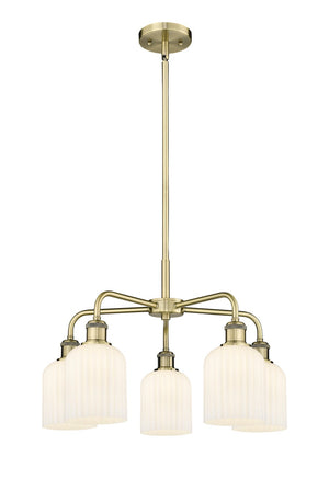 Innovations - 516-5CR-AB-G559-5GWH - Five Light Chandelier - Downtown Urban - Antique Brass