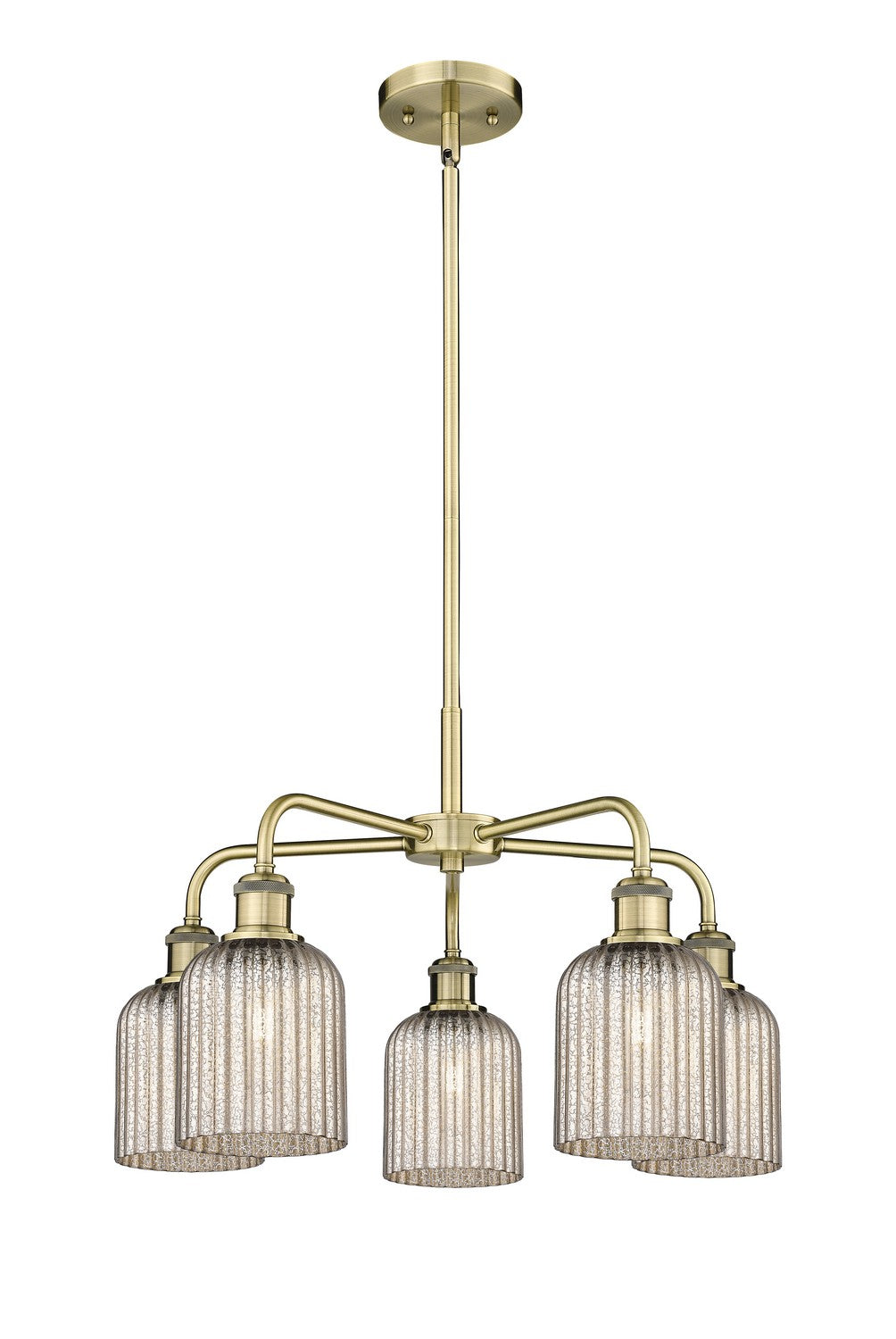 Innovations - 516-5CR-AB-G559-5ME - Five Light Chandelier - Downtown Urban - Antique Brass