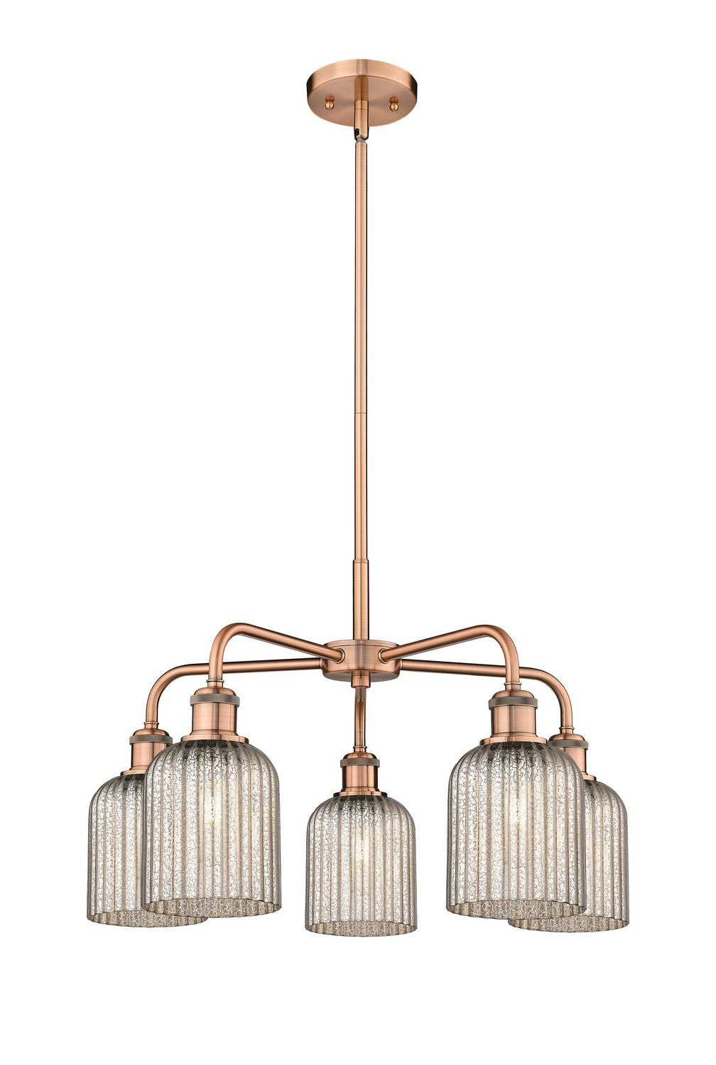 Innovations - 516-5CR-AC-G559-5ME - Five Light Chandelier - Downtown Urban - Antique Copper