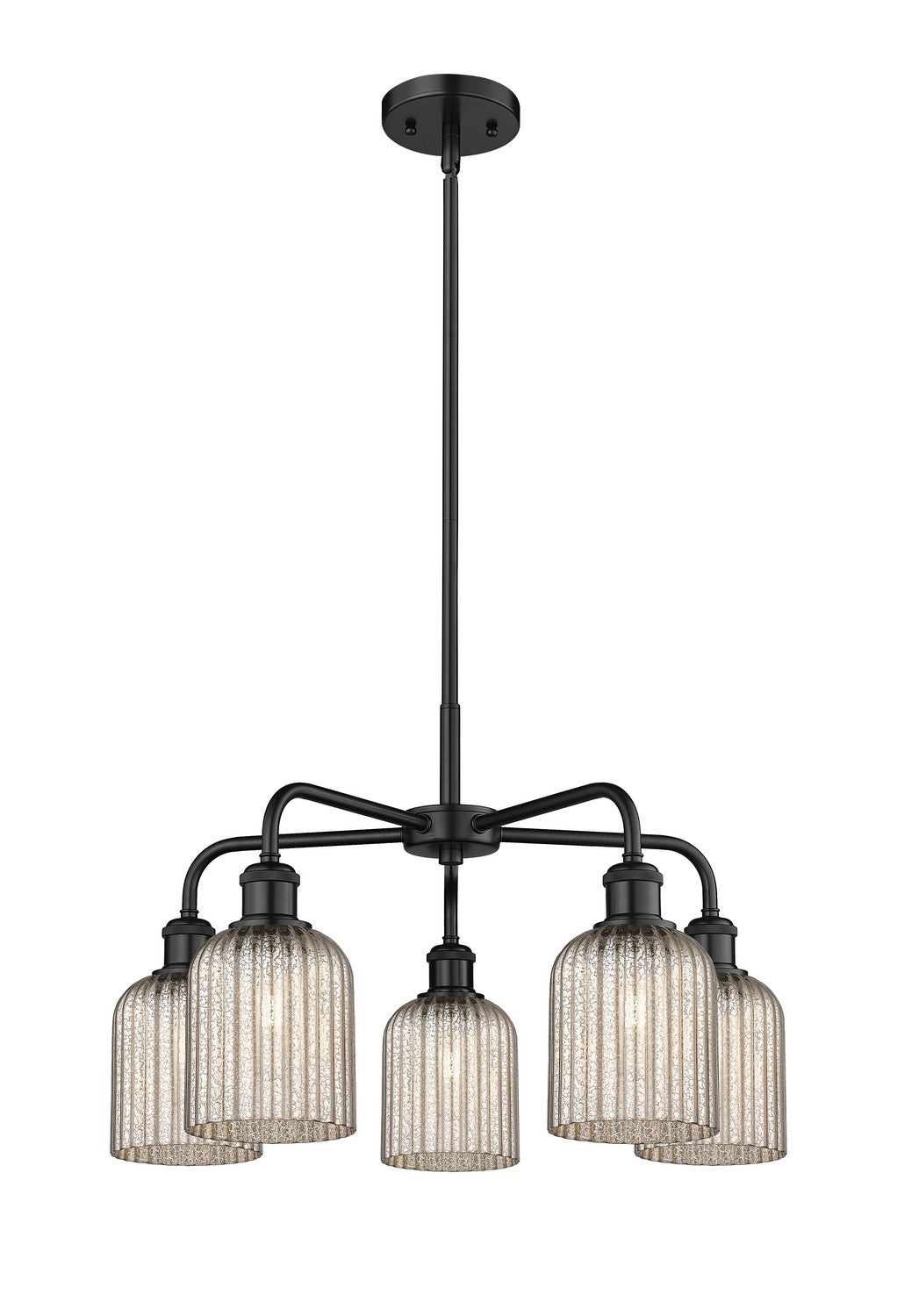 Innovations - 516-5CR-BK-G559-5ME - Five Light Chandelier - Downtown Urban - Matte Black