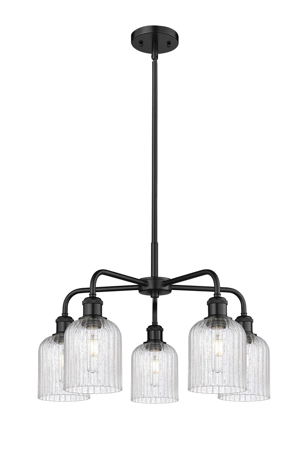 Innovations - 516-5CR-BK-G559-5SDY - Five Light Chandelier - Downtown Urban - Matte Black