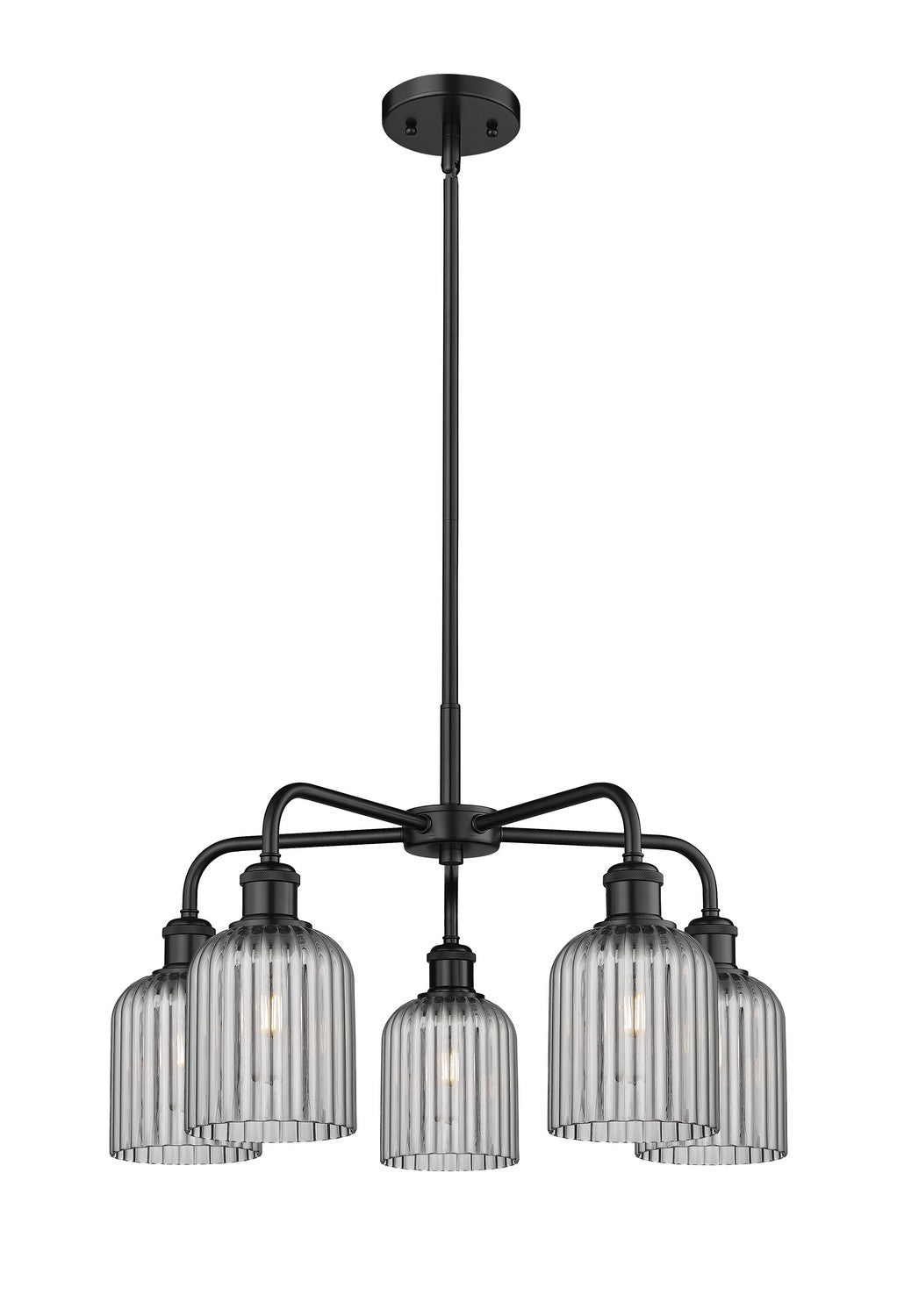 Innovations - 516-5CR-BK-G559-5SM - Five Light Chandelier - Downtown Urban - Matte Black