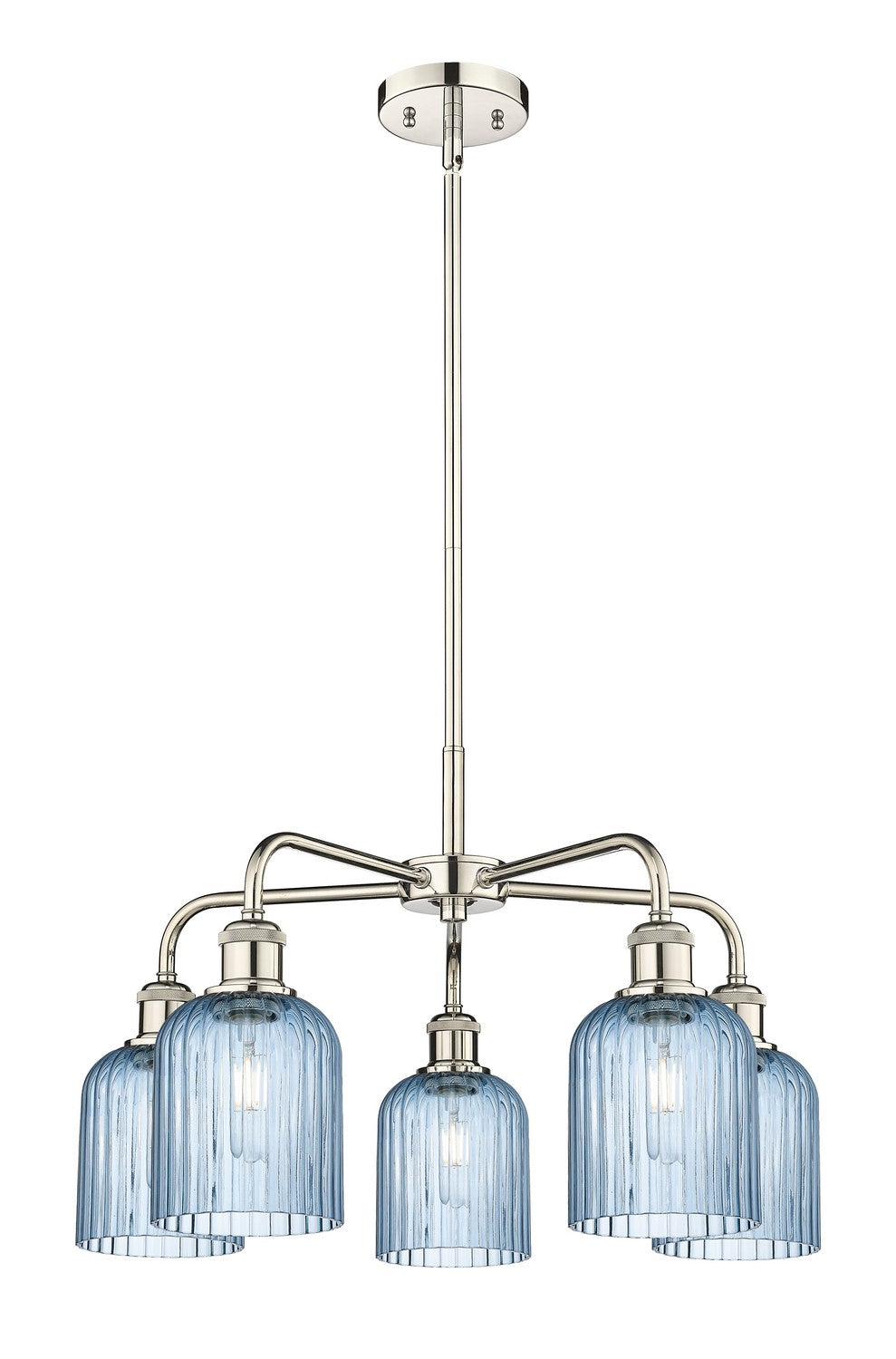 Innovations - 516-5CR-PN-G559-5BL - Five Light Chandelier - Downtown Urban - Polished Nickel