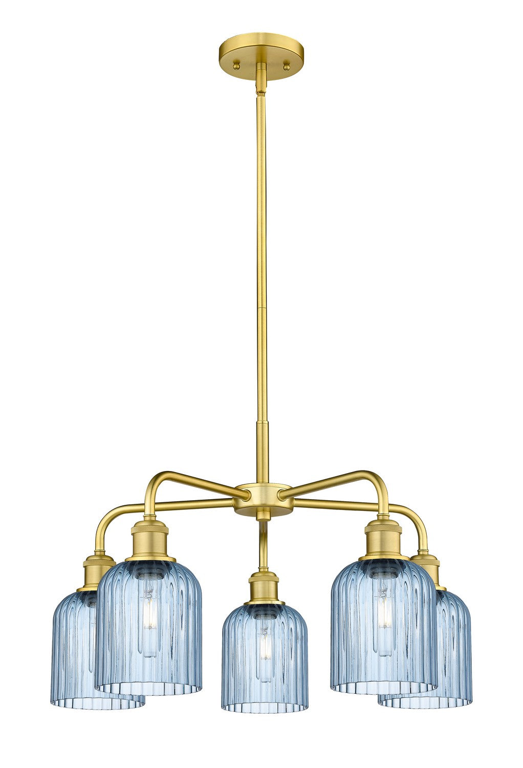 Innovations - 516-5CR-SG-G559-5BL - Five Light Chandelier - Downtown Urban - Satin Gold