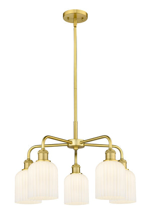 Innovations - 516-5CR-SG-G559-5GWH - Five Light Chandelier - Downtown Urban - Satin Gold