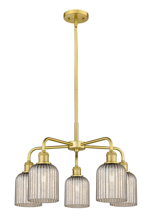 Innovations - 516-5CR-SG-G559-5ME - Five Light Chandelier - Downtown Urban - Satin Gold