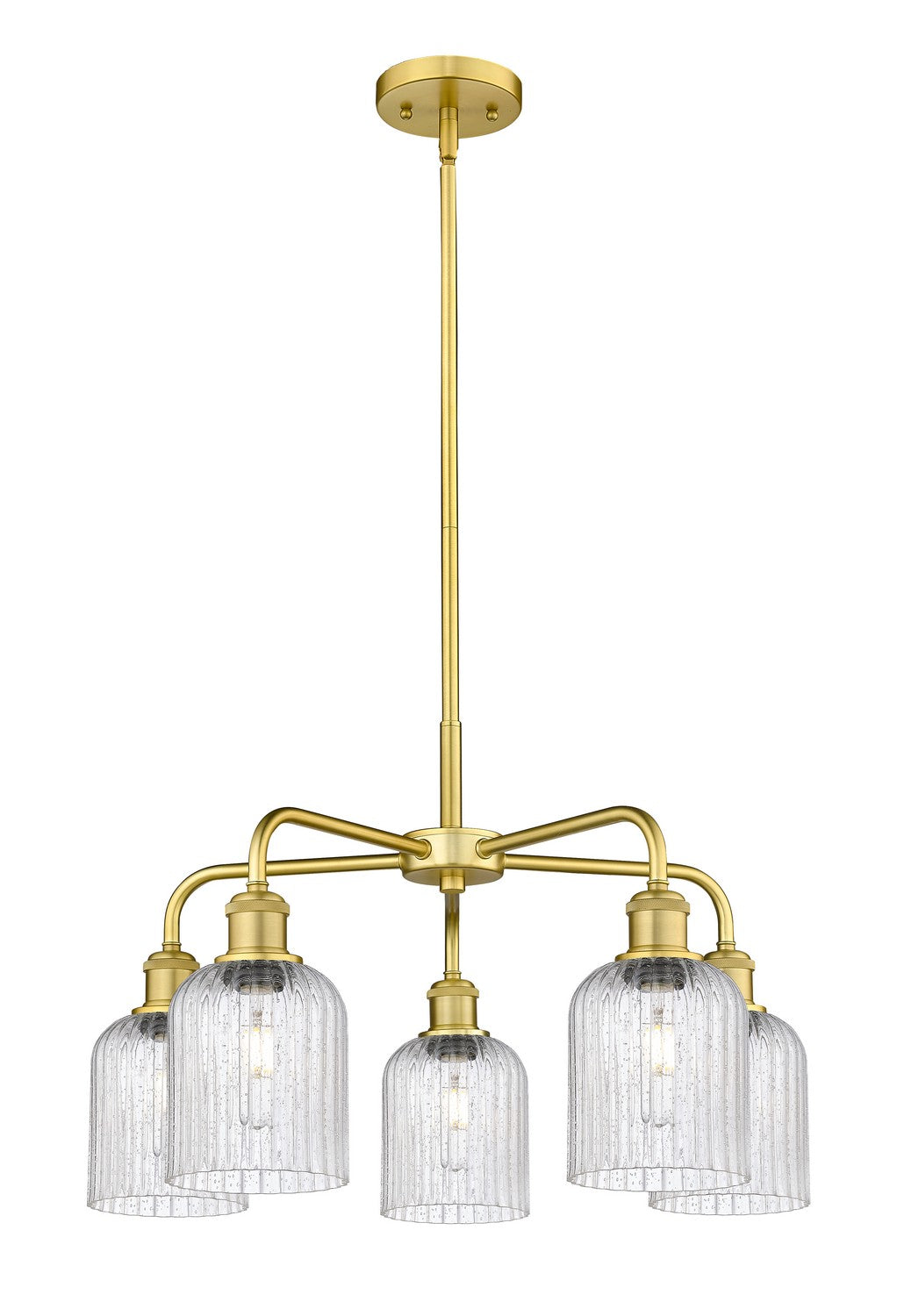 Innovations - 516-5CR-SG-G559-5SDY - Five Light Chandelier - Downtown Urban - Satin Gold