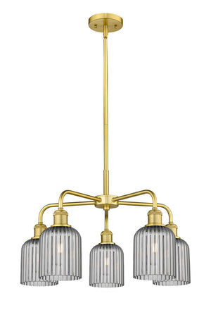 Innovations - 516-5CR-SG-G559-5SM - Five Light Chandelier - Downtown Urban - Satin Gold