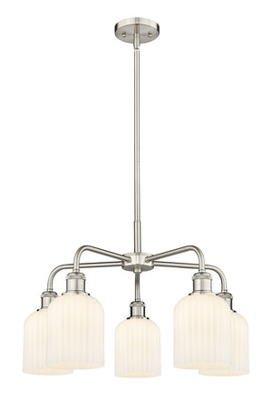 Innovations - 516-5CR-SN-G559-5GWH - Five Light Chandelier - Downtown Urban - Satin Nickel