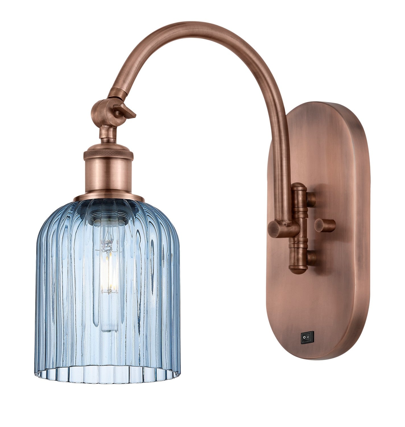 Innovations - 518-1W-AC-G559-5BL - One Light Wall Sconce - Ballston - Antique Copper