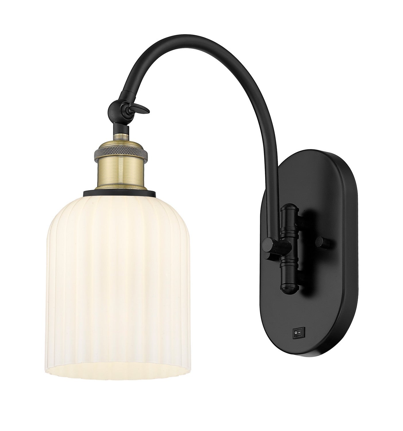 Innovations - 518-1W-BAB-G559-5GWH - One Light Wall Sconce - Ballston - Black Antique Brass